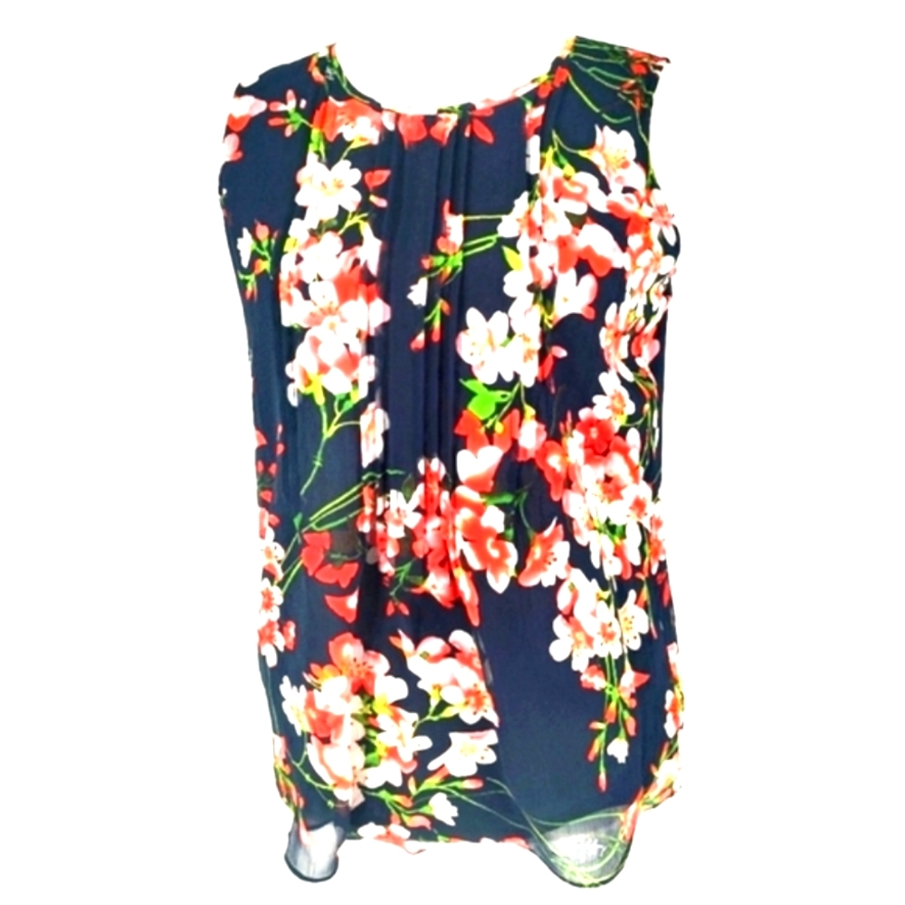 Tommy Hilfiger Flower Print Sleeveless Top